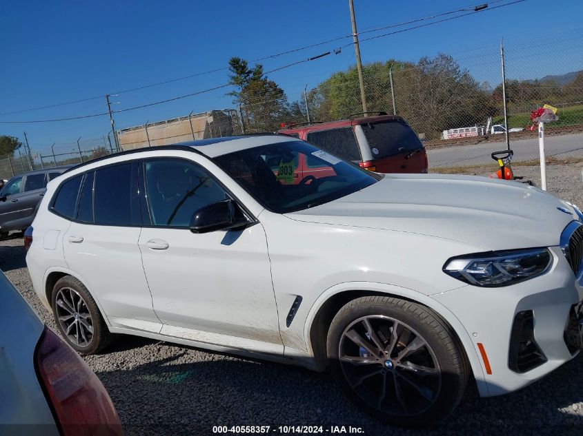 2022 BMW X3 M40I VIN: 5UX83DP04N9J60195 Lot: 40558357