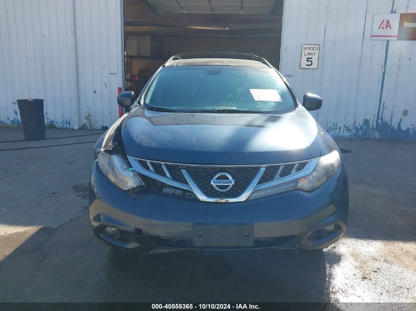 JN8AZ1MWXCW210965 2012 Nissan Murano Sl