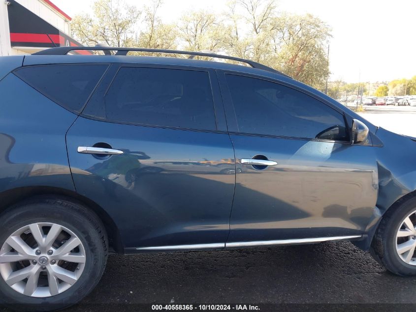 JN8AZ1MWXCW210965 2012 Nissan Murano Sl