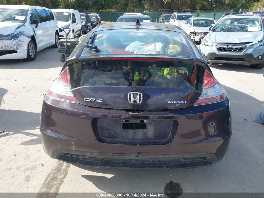 2013 Honda Cr-Z Ex VIN: JHMZF1D6XDS001059 Lot: 40558390