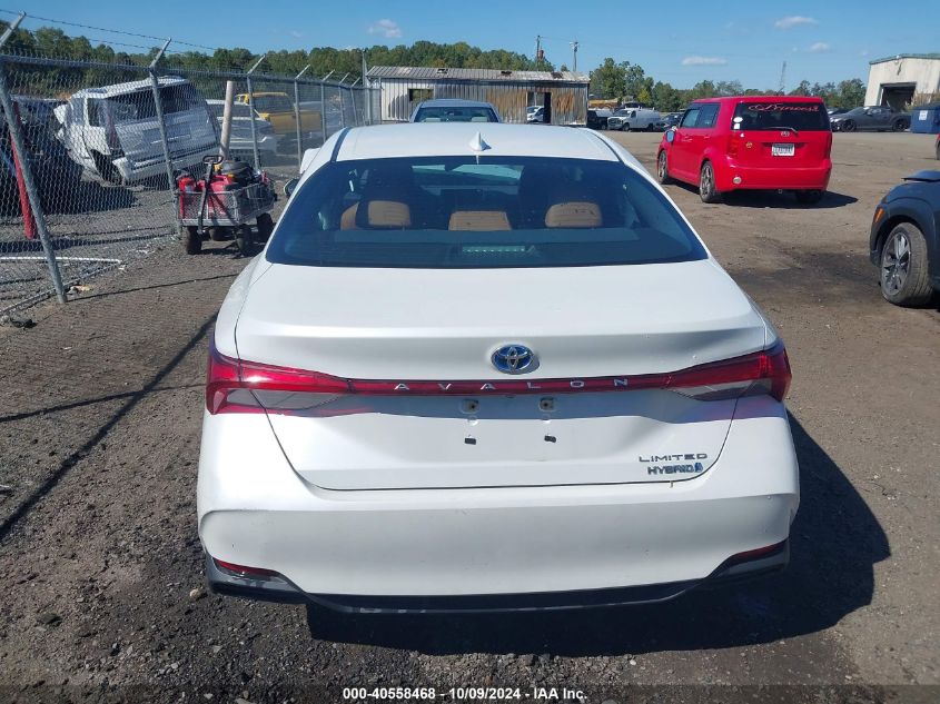 2019 Toyota Avalon Hybrid Limited VIN: 4T1B21FB3KU010675 Lot: 40558468