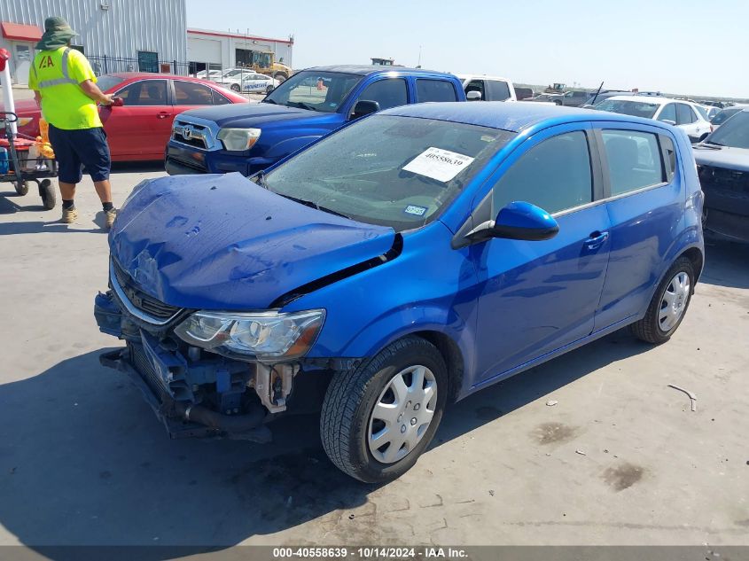 2020 Chevrolet Sonic Fwd 1Fl 5-Door VIN: 1G1JG6SBXL4127832 Lot: 40558639