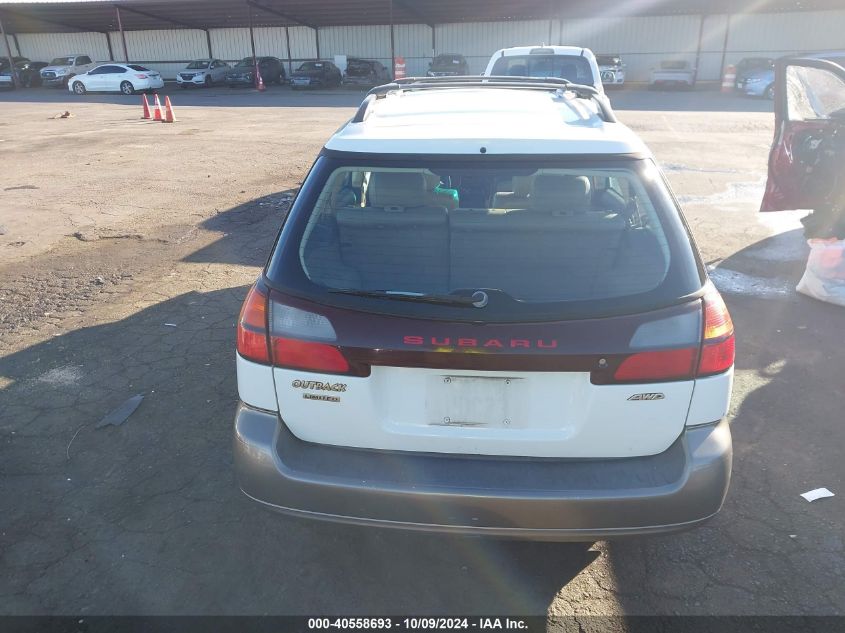 2001 Subaru Legacy Outback Limited VIN: 4S3BH686917623266 Lot: 40558693