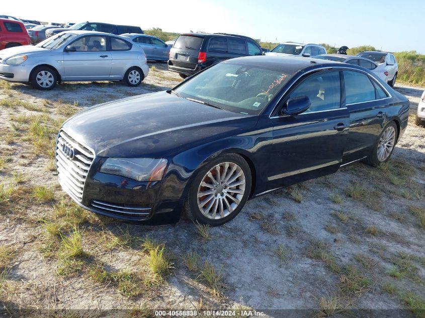 2013 Audi A8 L 4.0T VIN: WAUR2AFD1DN015081 Lot: 40558838