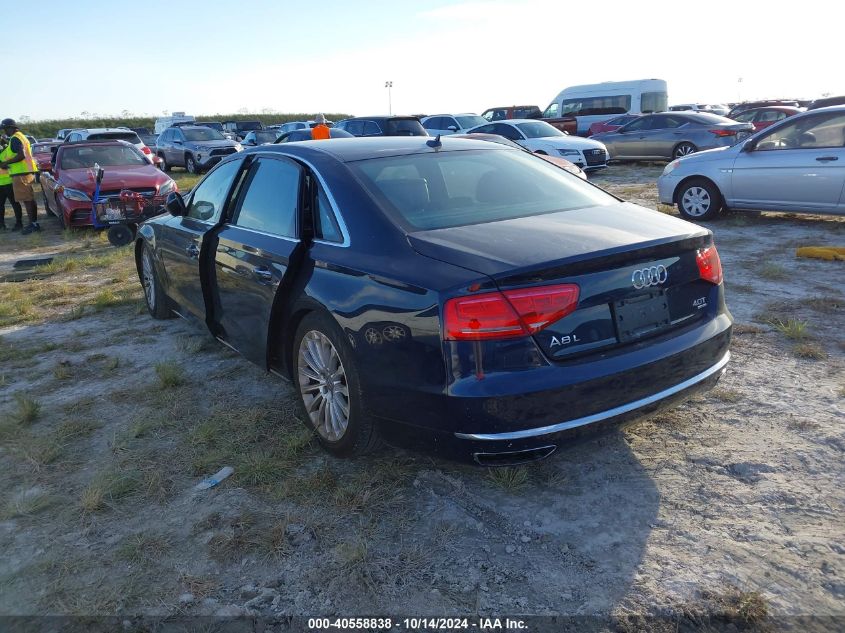 2013 Audi A8 L 4.0T VIN: WAUR2AFD1DN015081 Lot: 40558838