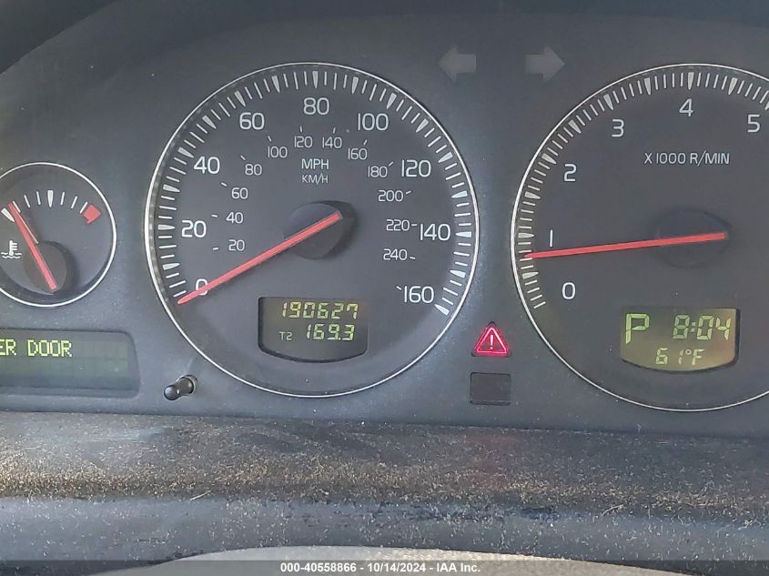 2004 Volvo S80 2.5T VIN: YV1TS59H741363838 Lot: 40558866