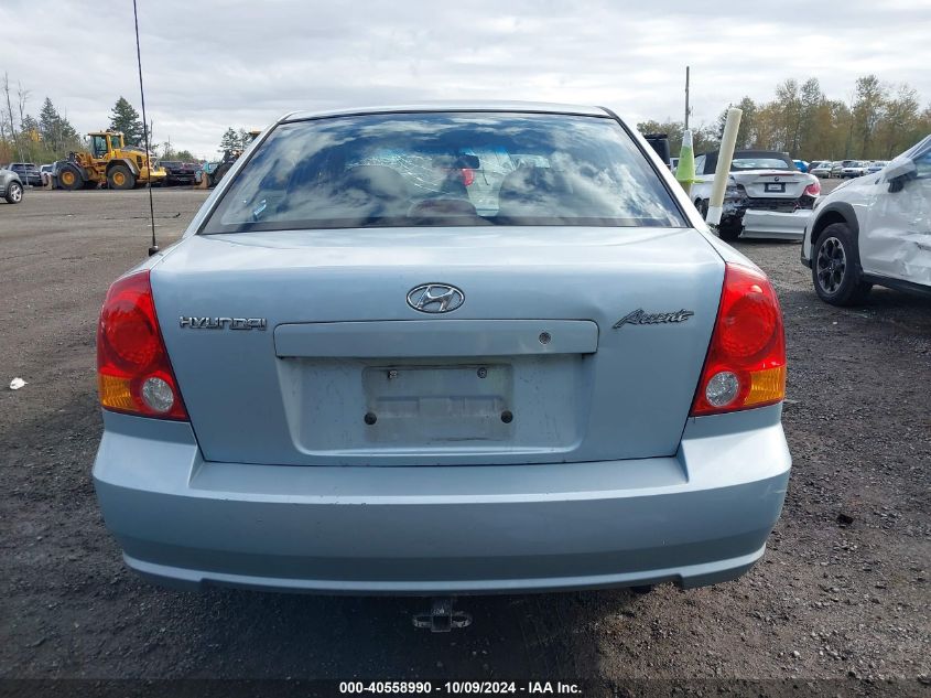 KMHCF35G65U613996 2005 Hyundai Accent L