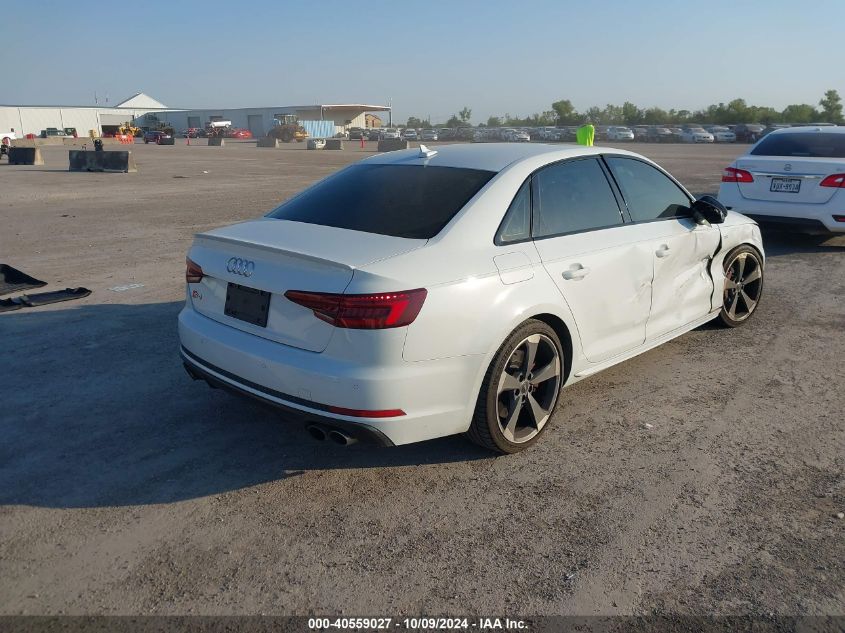 2018 Audi S4 Premium Plus VIN: WAUB4AF43JA172500 Lot: 40559027