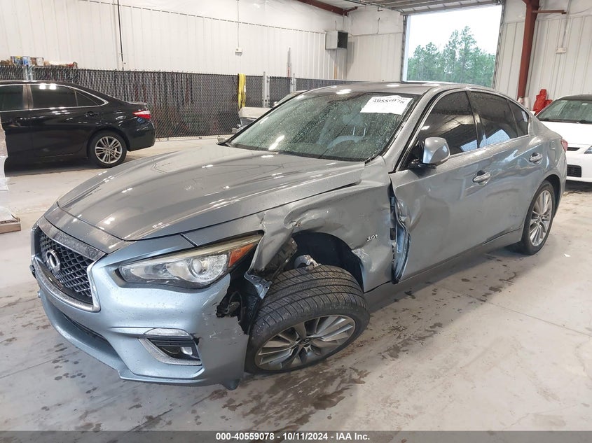 VIN JN1EV7AP3JM591420 2018 INFINITI Q50 3.0T LUXE