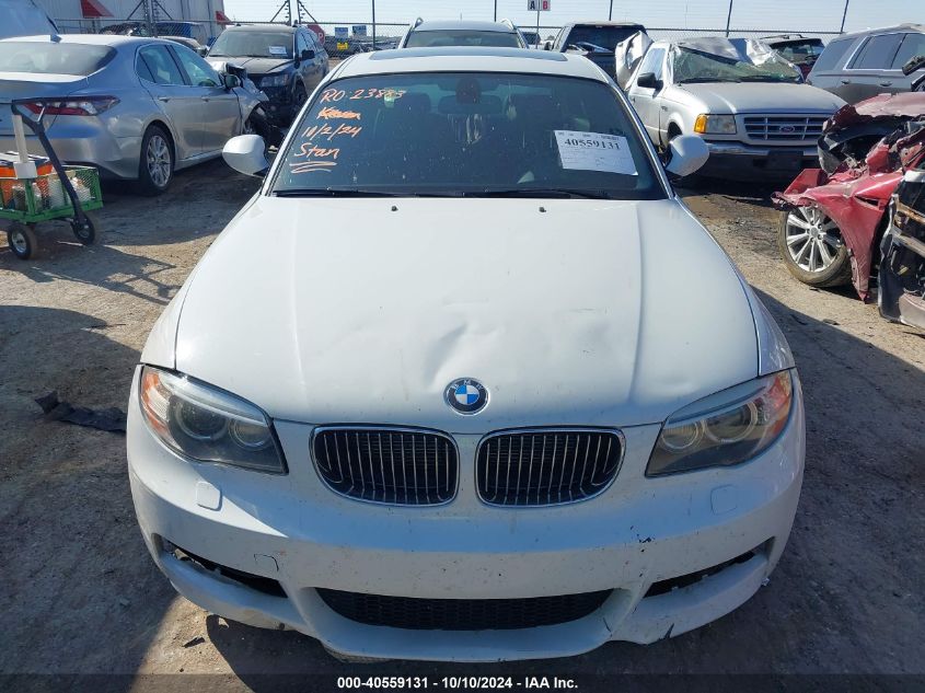 2012 BMW 135I VIN: WBAUC9C55CVM11838 Lot: 40559131