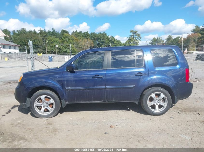 2013 Honda Pilot Ex-L VIN: 5FNYF4H56DB045783 Lot: 40559155