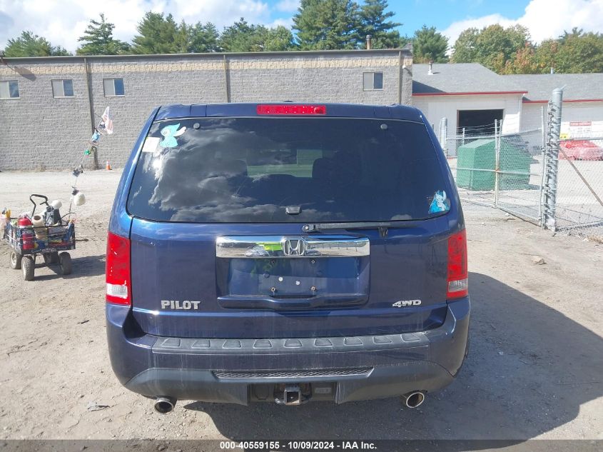 2013 Honda Pilot Ex-L VIN: 5FNYF4H56DB045783 Lot: 40559155