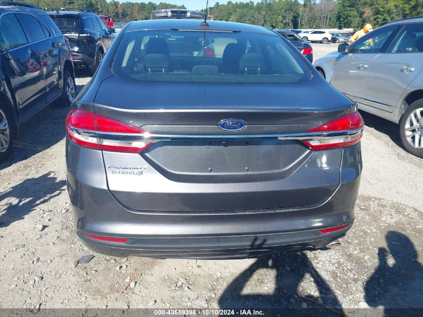 2017 Ford Fusion Hybrid Se VIN: 3FA6P0LU2HR324573 Lot: 40559398