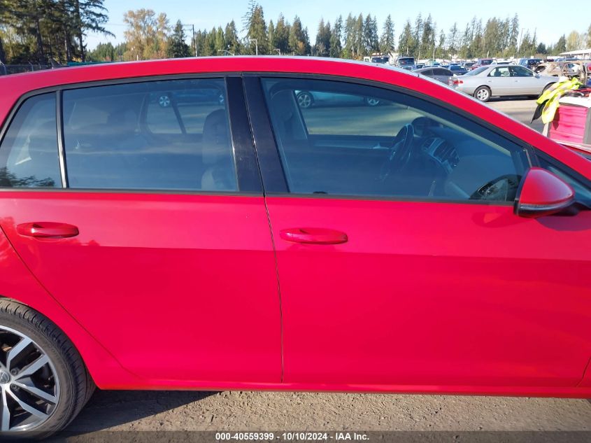 2017 Volkswagen Golf Tsi S 4-Door/Tsi Se 4-Door/Tsi Sel 4-Door/Tsi Wolfsburg Edition 4-Door VIN: 3VW217AU8HM053681 Lot: 40559399