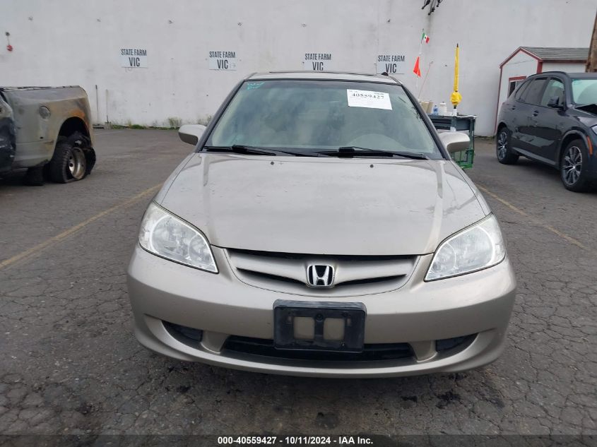 2HGES26785H527529 2005 Honda Civic Ex