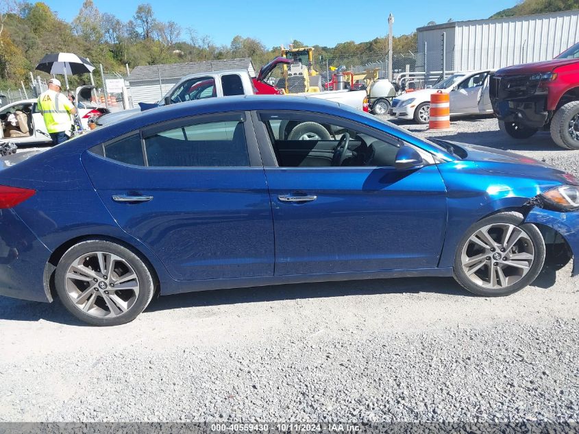 2017 Hyundai Elantra Limited VIN: 5NPD84LF1HH019155 Lot: 40559430