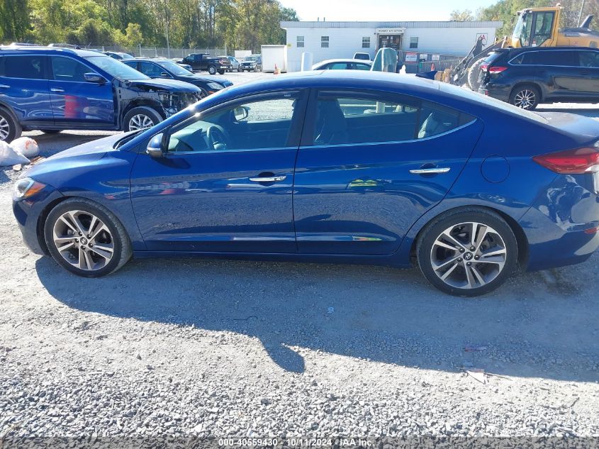 2017 Hyundai Elantra Limited VIN: 5NPD84LF1HH019155 Lot: 40559430