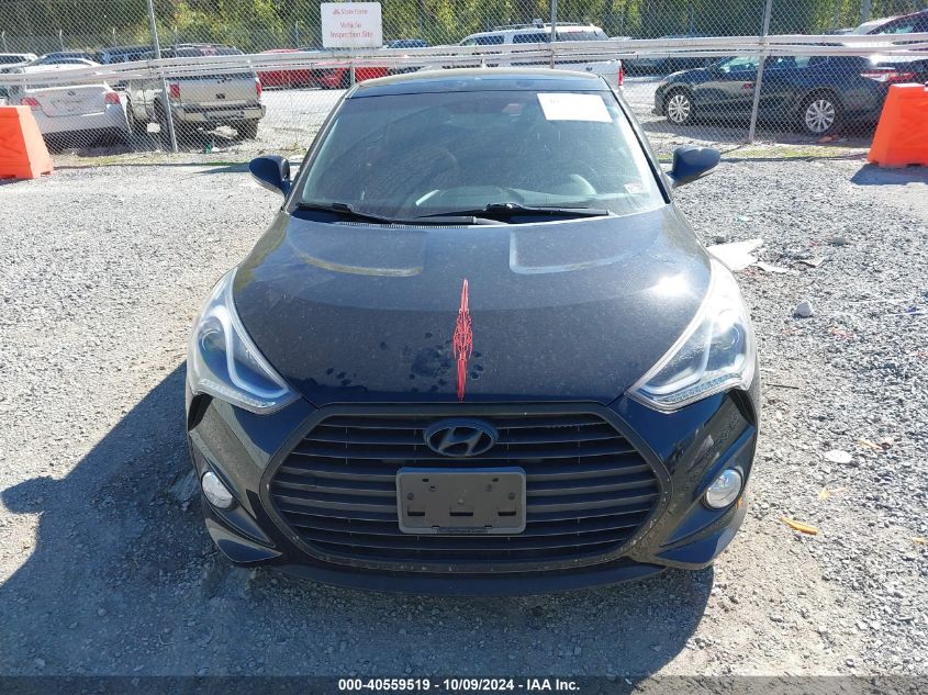 2016 Hyundai Veloster Turbo VIN: KMHTC6AE9GU287287 Lot: 40559519