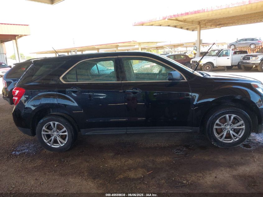 2017 Chevrolet Equinox Ls VIN: 2GNFLEEKXH6144013 Lot: 40559838