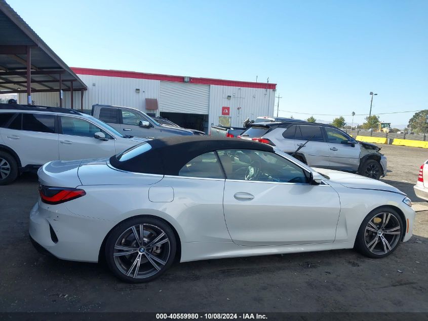 2022 BMW 430I VIN: WBA23AT04NCK98153 Lot: 40559980