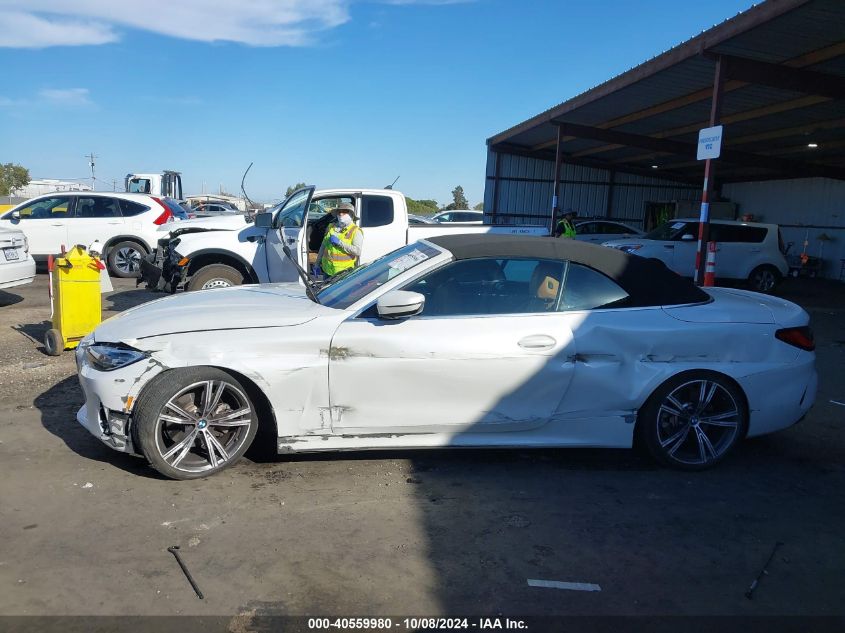 2022 BMW 430I VIN: WBA23AT04NCK98153 Lot: 40559980