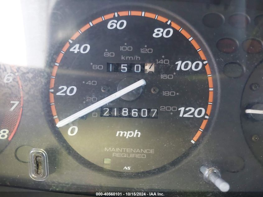 1999 Honda Cr-V Ex VIN: JHLRD1862XC078804 Lot: 40560101