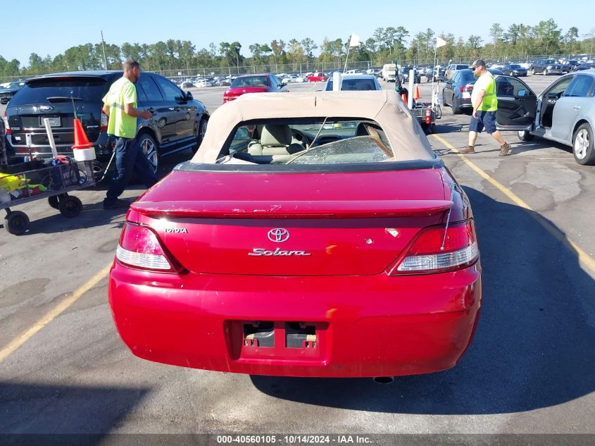 2001 Toyota Camry Solara Sle V6 VIN: 2T1FF22P41C832379 Lot: 40560105