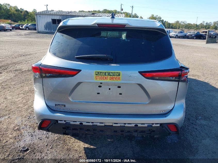 2022 Toyota Highlander Le VIN: 5TDZZRAH7NS112031 Lot: 40560172