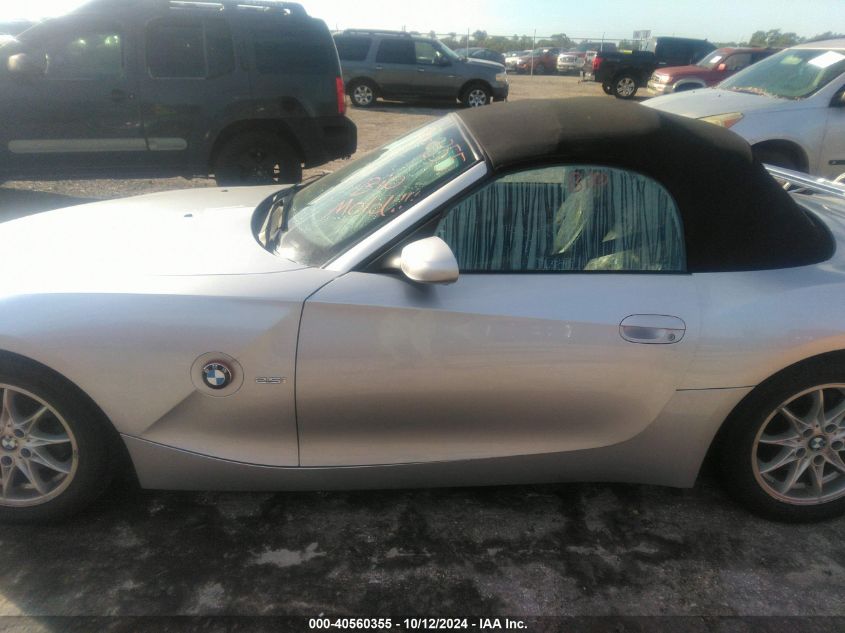 2003 BMW Z4 2.5 VIN: 4USBT334X3LS42081 Lot: 40560355