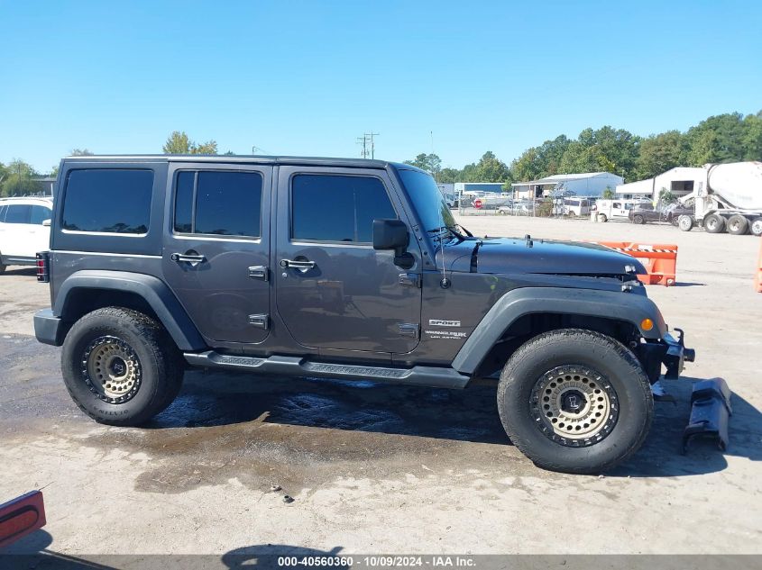 2018 Jeep Wrangler Jk Unlimited Sport S 4X4 VIN: 1C4HJWDGXJL920289 Lot: 40560360