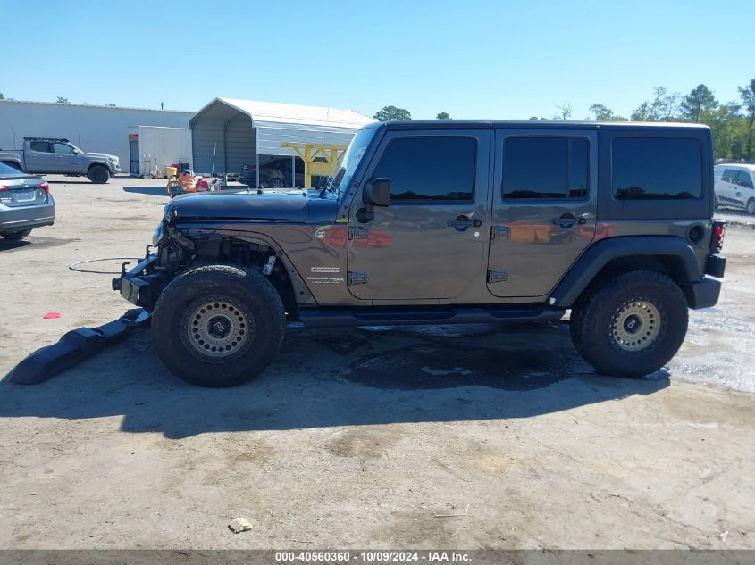 2018 Jeep Wrangler Jk Unlimited Sport S 4X4 VIN: 1C4HJWDGXJL920289 Lot: 40560360