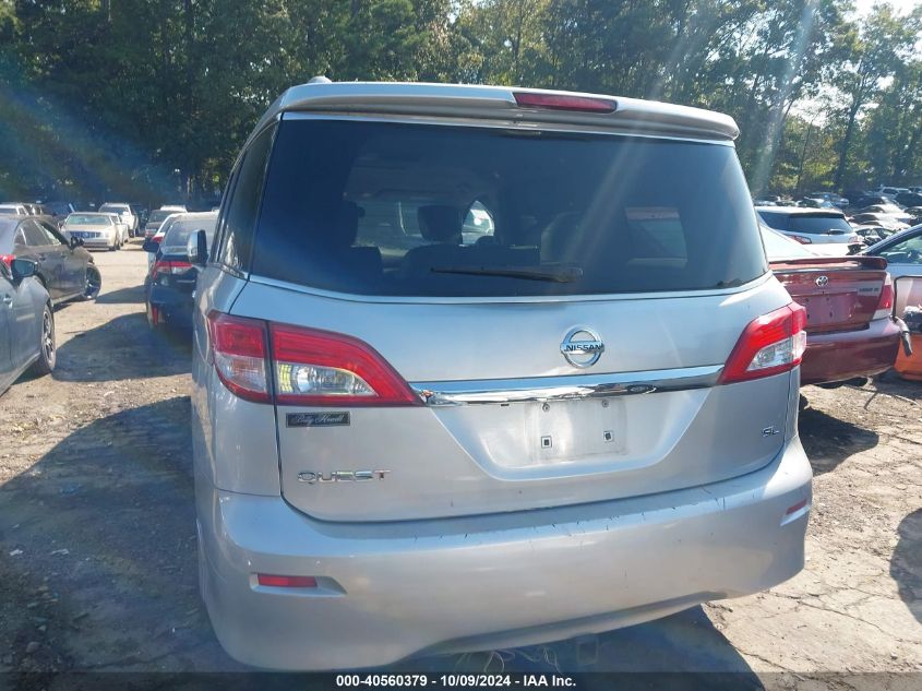 2012 Nissan Quest Sl VIN: JN8AE2KP9C9051559 Lot: 40560379