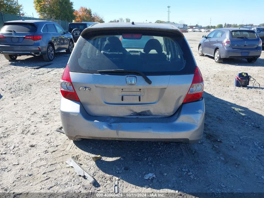 2007 Honda Fit VIN: JHMGD374X7S050561 Lot: 40560425