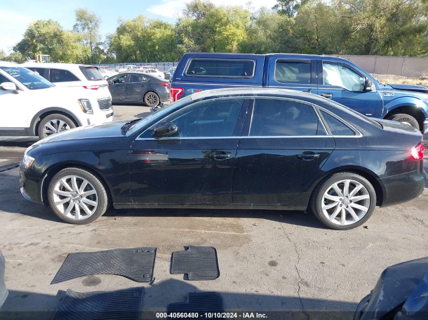 2013 Audi A4 2.0T Premium VIN: WAUFFAFLXDN011903 Lot: 40560480