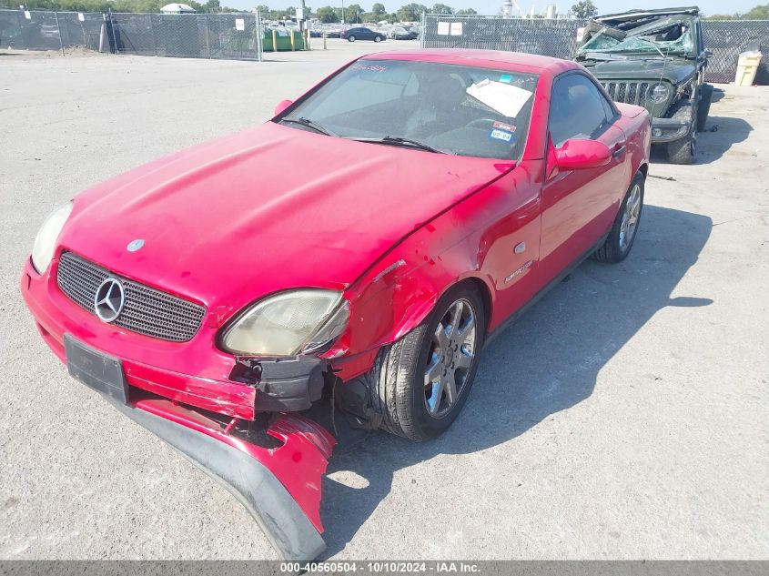 1999 Mercedes-Benz Slk 230 Kompressor VIN: WDBKK47F0XF127504 Lot: 40560504