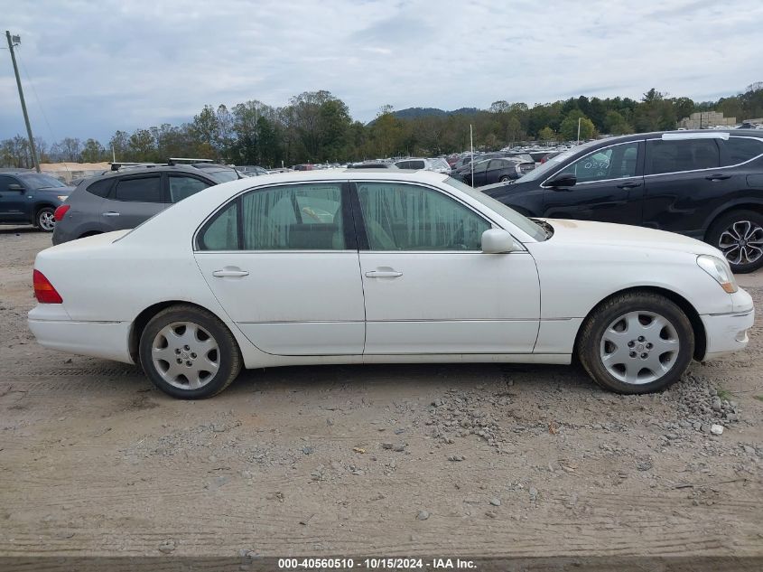 2003 Lexus Ls 430 VIN: JTHBN30FX30118107 Lot: 40560510