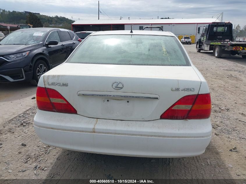 2003 Lexus Ls 430 VIN: JTHBN30FX30118107 Lot: 40560510