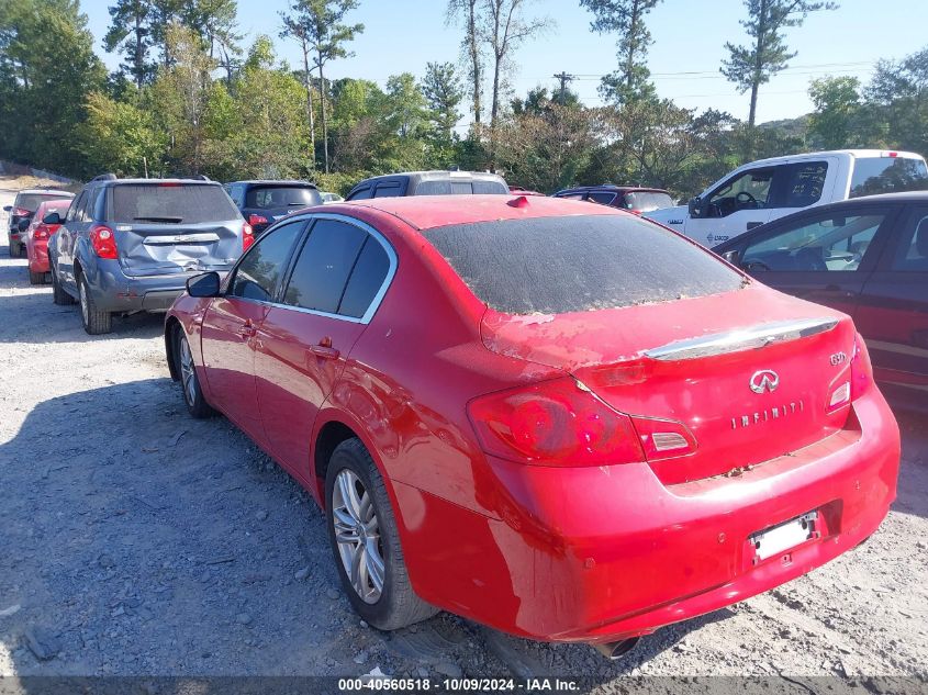 2013 Infiniti G37X VIN: JN1CV6AR3DM351775 Lot: 40560518