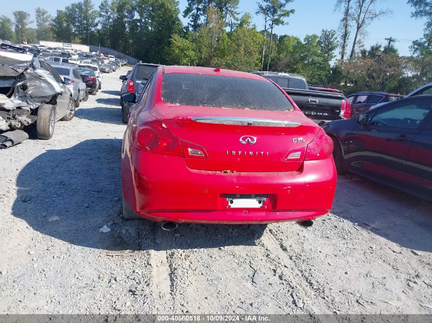 2013 Infiniti G37X VIN: JN1CV6AR3DM351775 Lot: 40560518