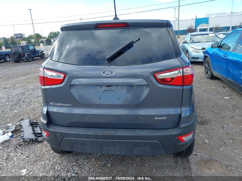 2021 Ford Ecosport S VIN: MAJ6S3FLXMC416171 Lot: 40560537