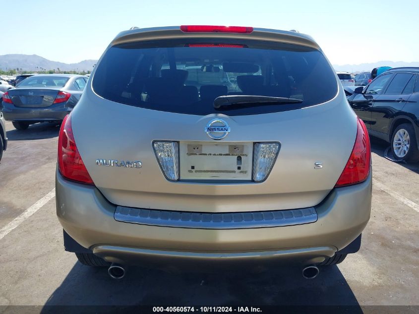 2007 Nissan Murano S VIN: JN8AZ08T17W515061 Lot: 40560574