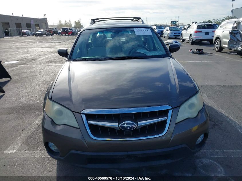 2008 Subaru Outback 2.5I/2.5I L.l. Bean Edition VIN: 4S4BP61C087344572 Lot: 40560576