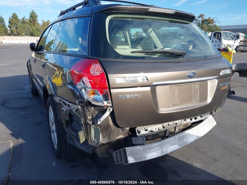 2008 Subaru Outback 2.5I/2.5I L.l. Bean Edition VIN: 4S4BP61C087344572 Lot: 40560576