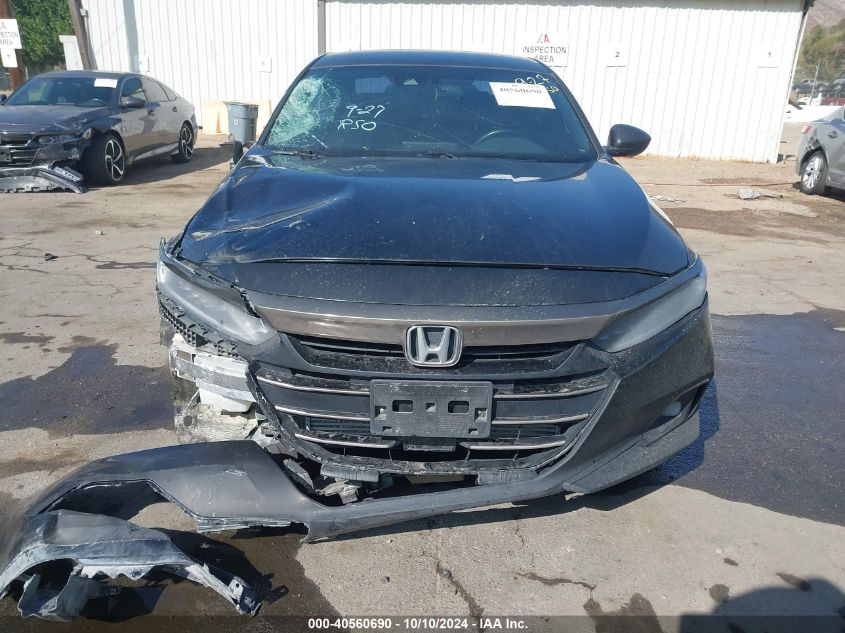 2021 Honda Accord Sport VIN: 1HGCV1F31MA118548 Lot: 40560690