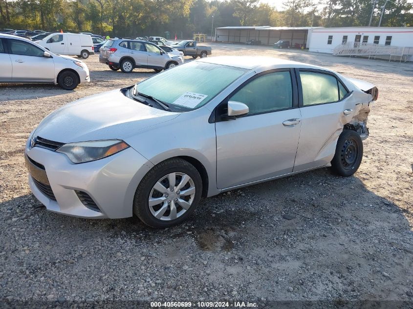 2T1BURHE2FC318749 2015 TOYOTA COROLLA - Image 2