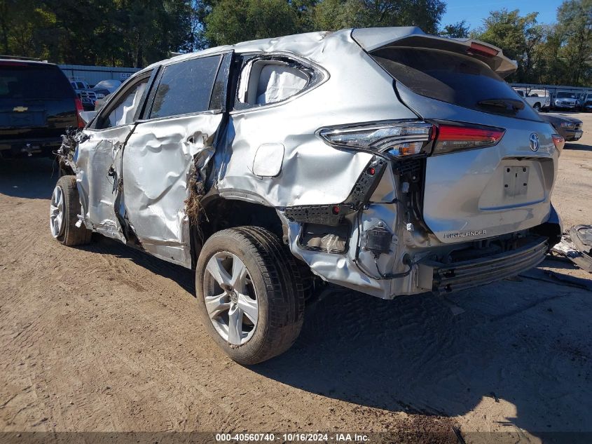 2021 Toyota Highlander Le VIN: 5TDZZRAH3MS524736 Lot: 40560740