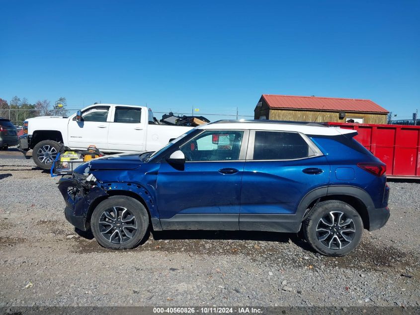 2022 Chevrolet Trailblazer Awd Activ VIN: KL79MSSL3NB052830 Lot: 40560826