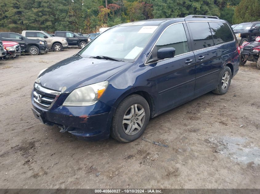 2007 Honda Odyssey Ex-L VIN: 5FMRL38757B037851 Lot: 40560827