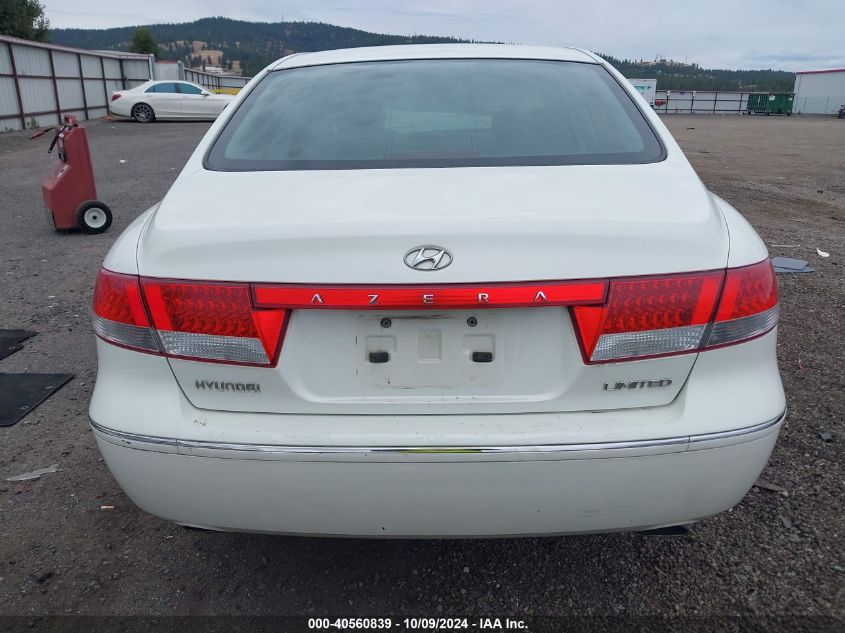 KMHFC46FX6A132931 2006 Hyundai Azera Limited/Se