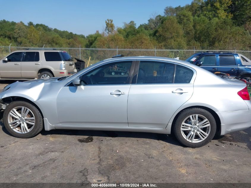 2010 Infiniti G37 Journey VIN: JN1CV6APXAM202449 Lot: 40560898